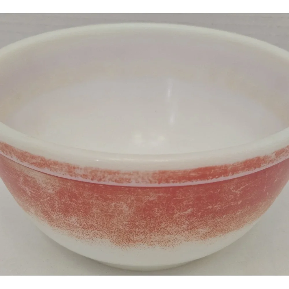 Pyrex Red #402 Vintage 1.5 Qt Mixing Nesting Bowl Rare B-13 Ovenware USA See Pic